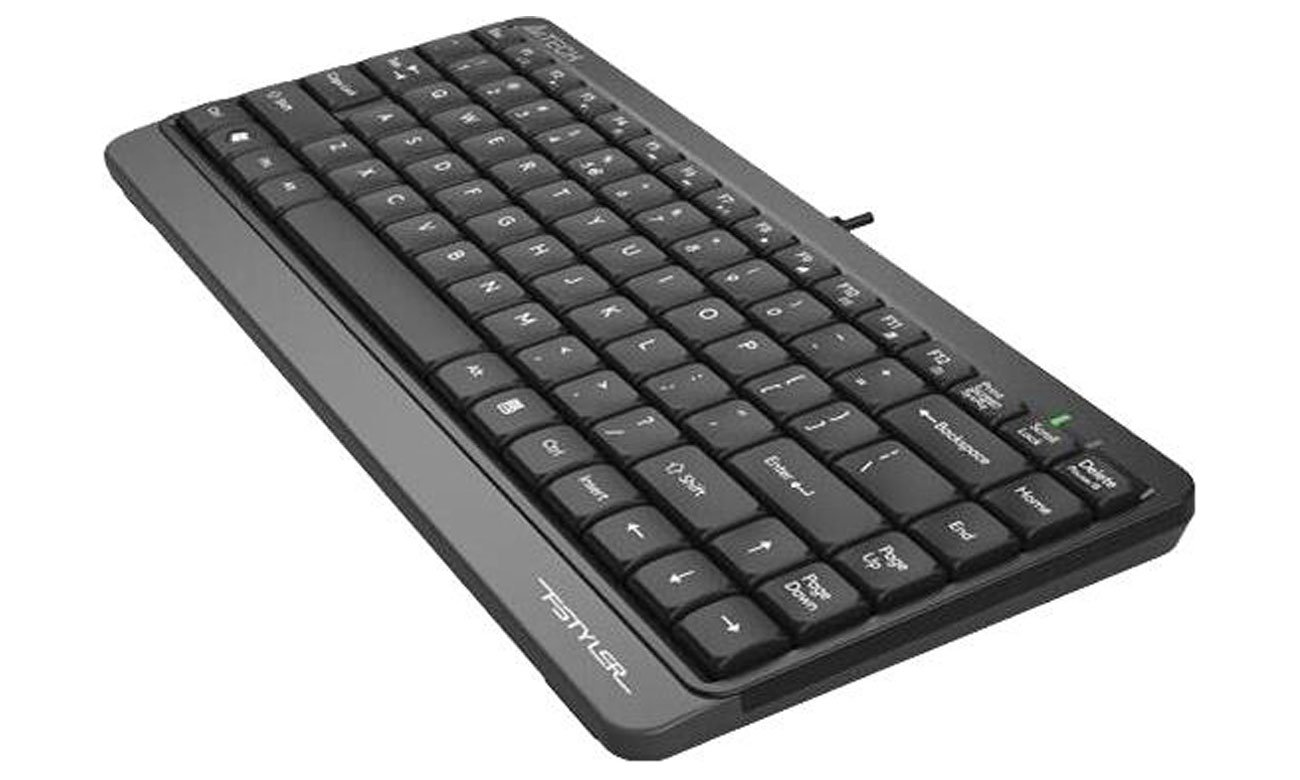 A4Tech FK11 Grey widok z boku pod kątem