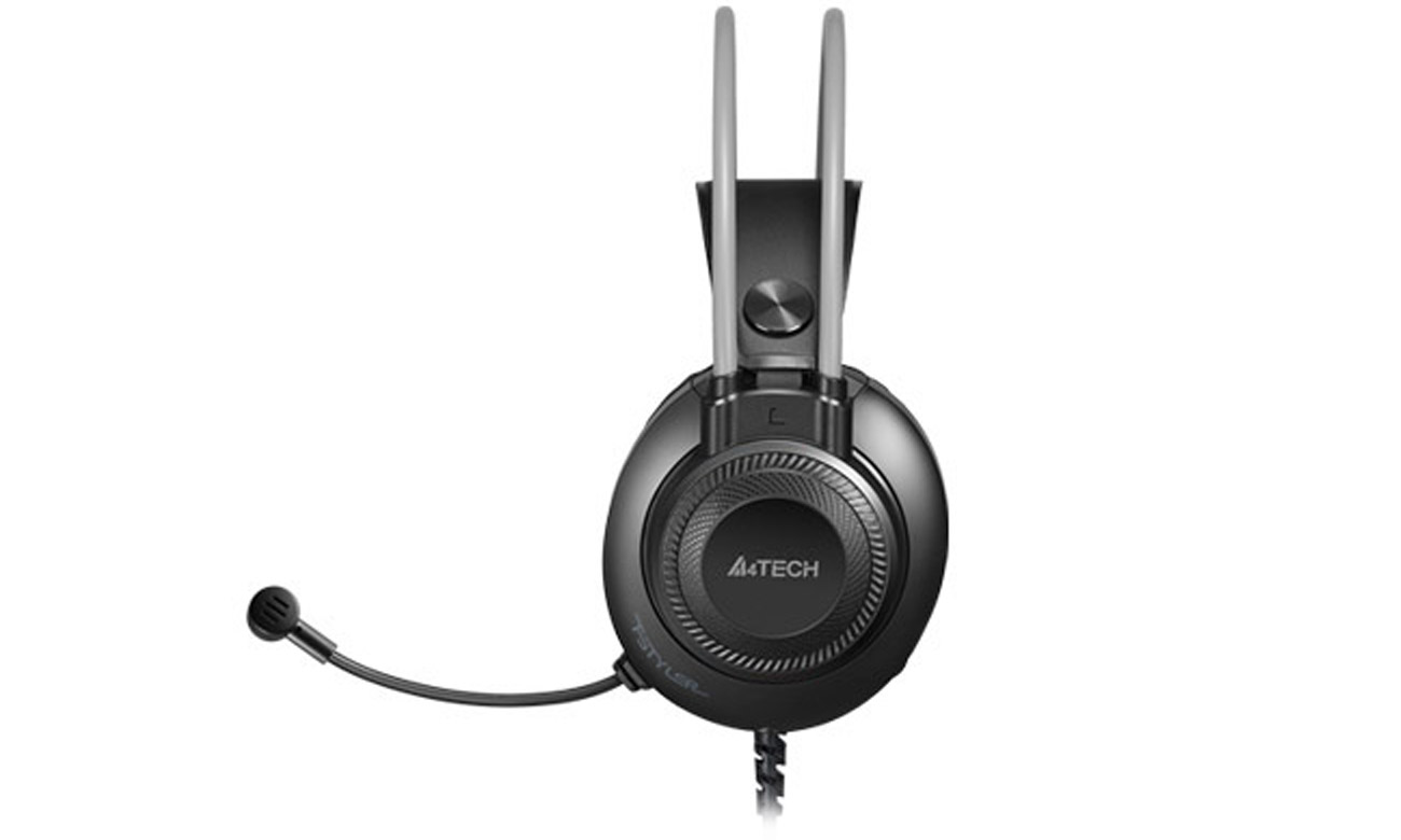 Zestaw słuchawkowy A4Tech FH200i Minijack 3,5 mm Czarny - Widok lewego boku