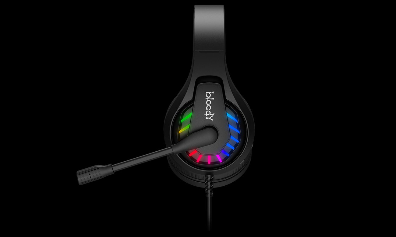 Zestaw słuchawkowy A4Tech Bloody G230 7.1 Black USB - Podświetlane nauszniki