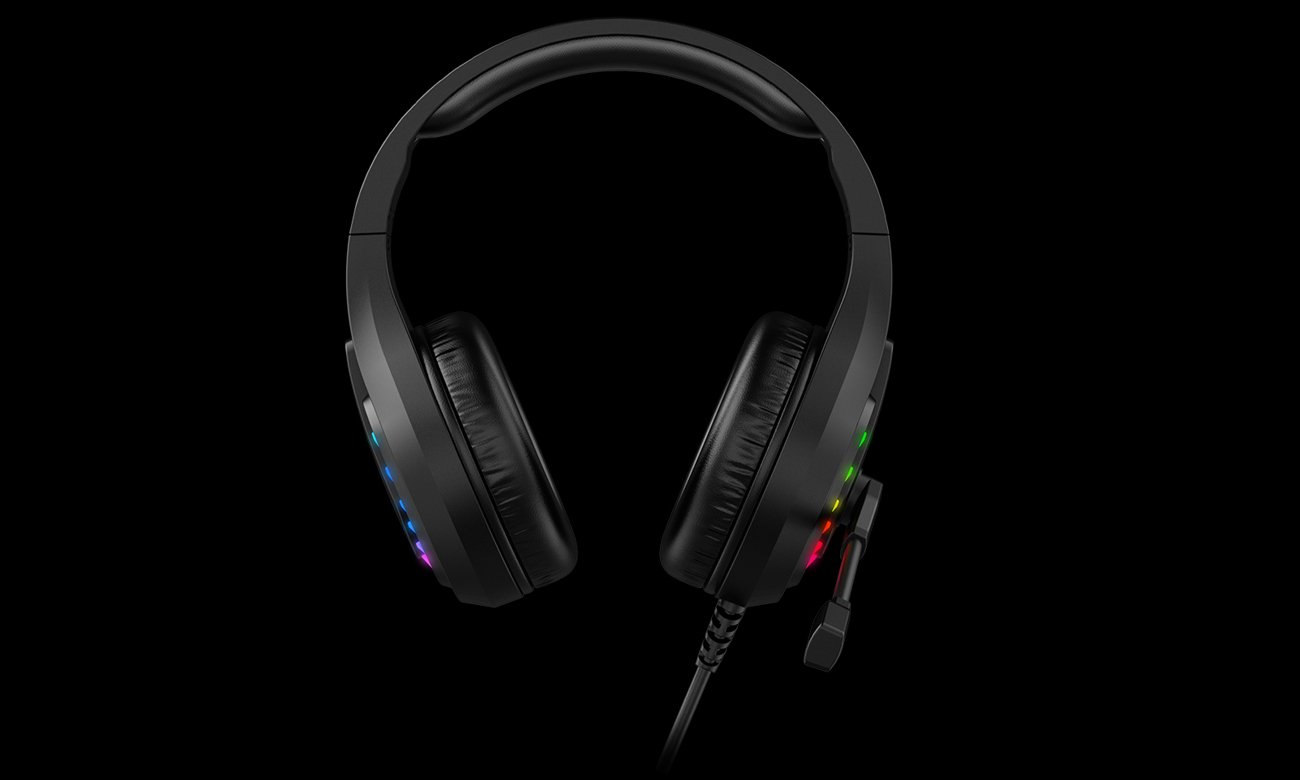 Zestaw słuchawkowy A4Tech Bloody G230 7.1 Black USB - Widok od przodu