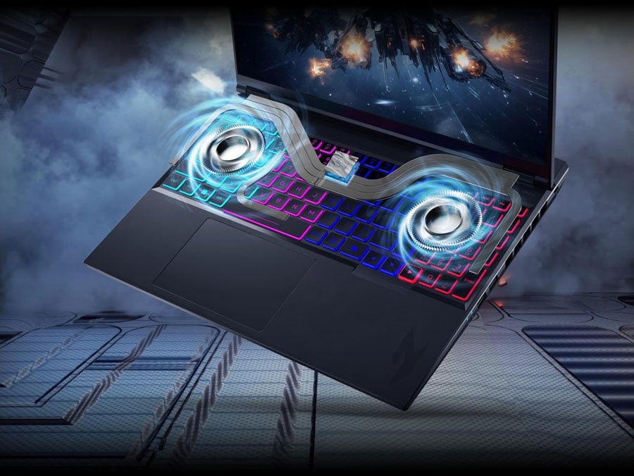 Acer Nitro 16 AI chłodzenie