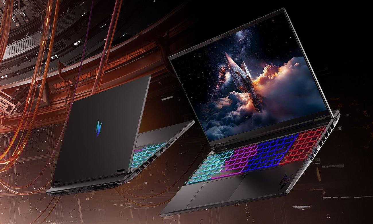 Acer Nitro 16 AI ekran pokrywa oraz klawiatura