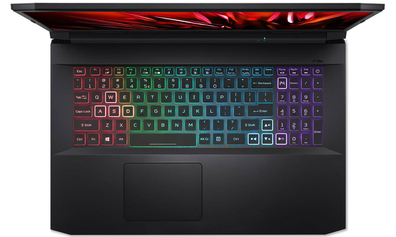 Acer Nitro 5 klawiatura RGB