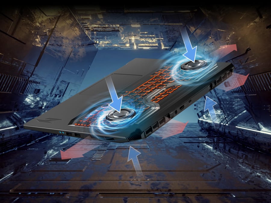 Acer Nitro V17 AI układ chlodzenia