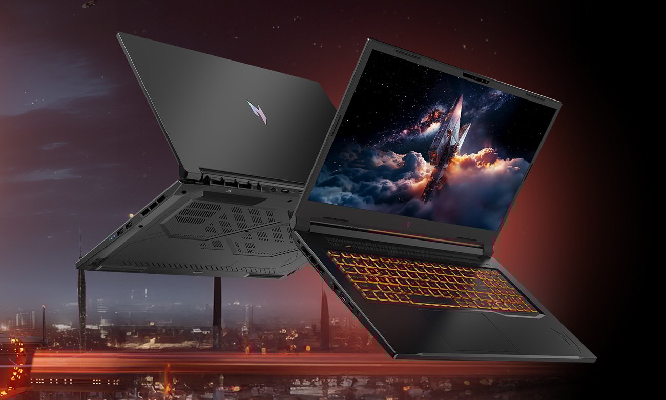 Acer Nitro V17 AI ekran oraz pokrywa matrycy