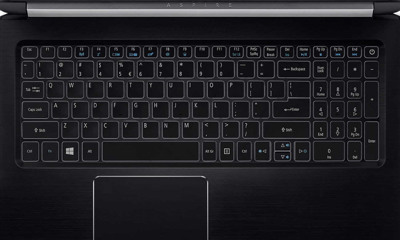 Acer Aspire 5 Podświetlana klawiatura, Komfortowa praca po zmroku