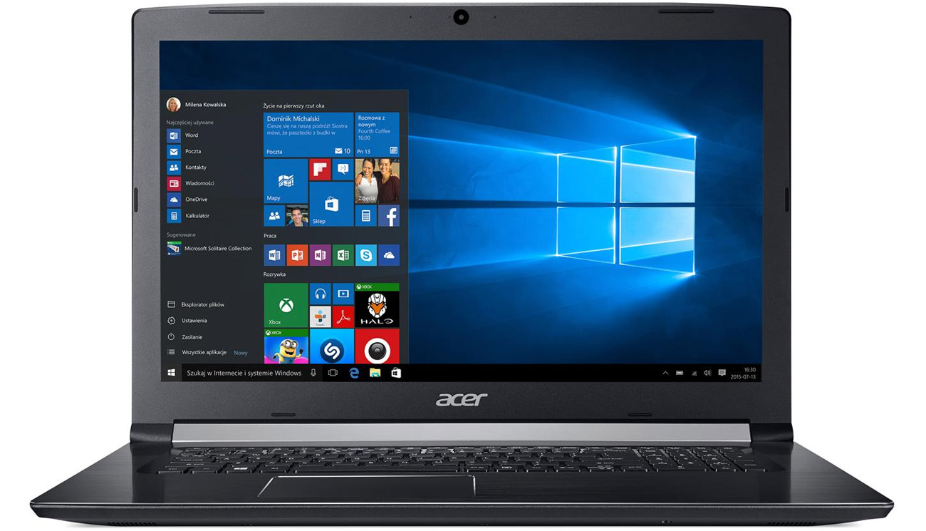 Acer Aspire 5 Kaz układem graficznym intel HD graphics 620