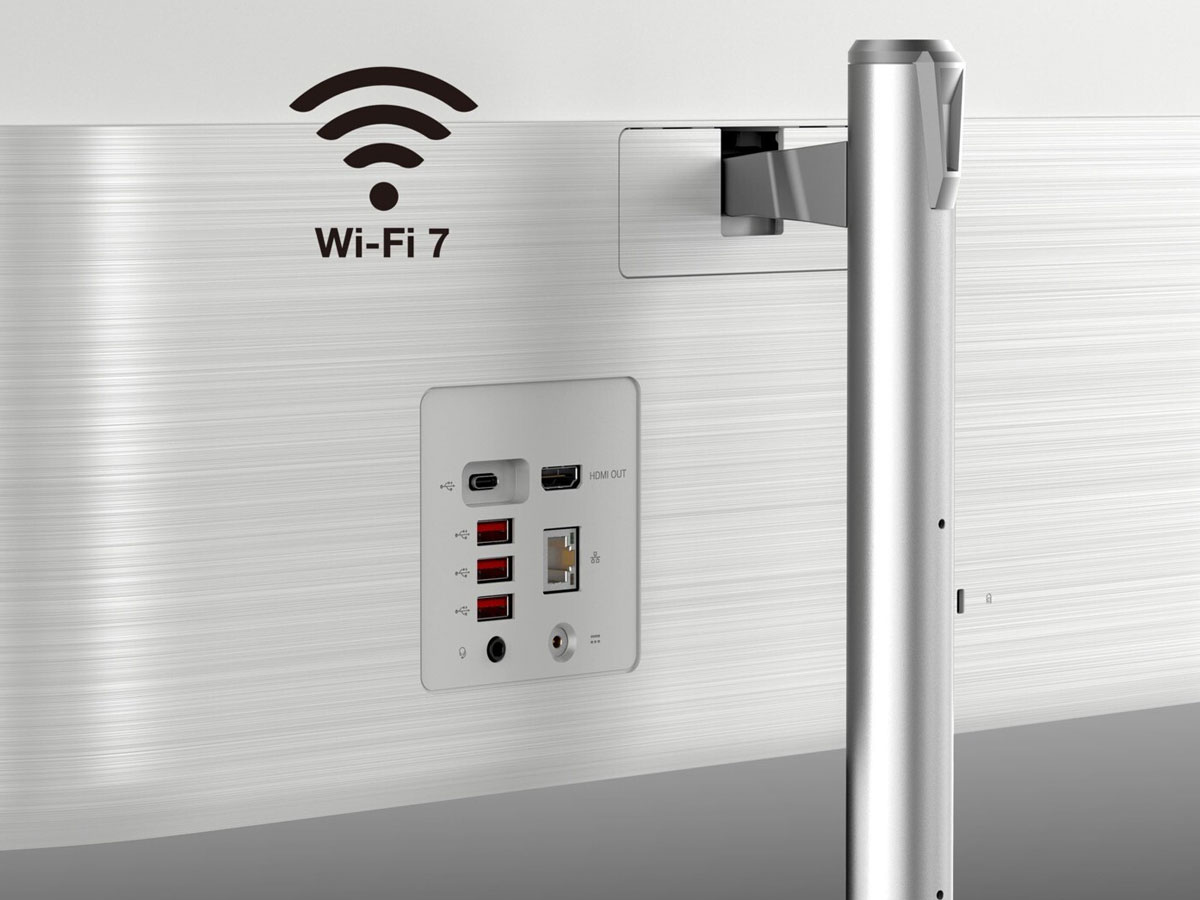 Komputer All in One Acer Aspire C24 Wi-Fi 7 oraz dostępne porty