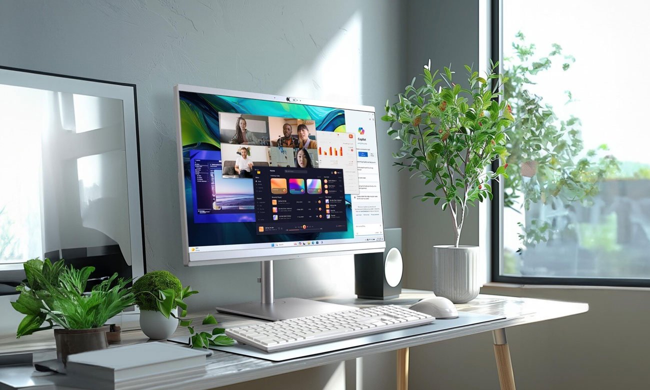 Komputer All in One Acer Aspire C24 na biurku