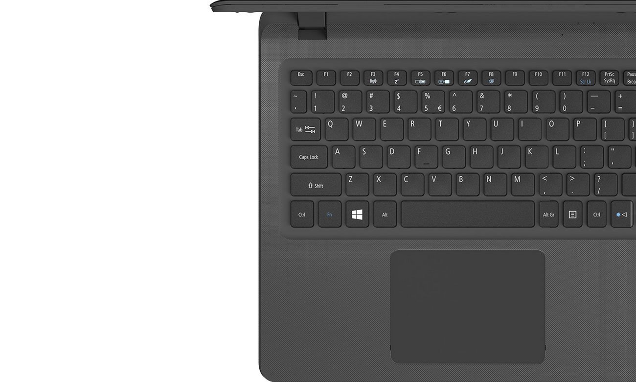 Acer Extensa 2540 Precyzyjny touchpad i wyprofilowana klawiatura