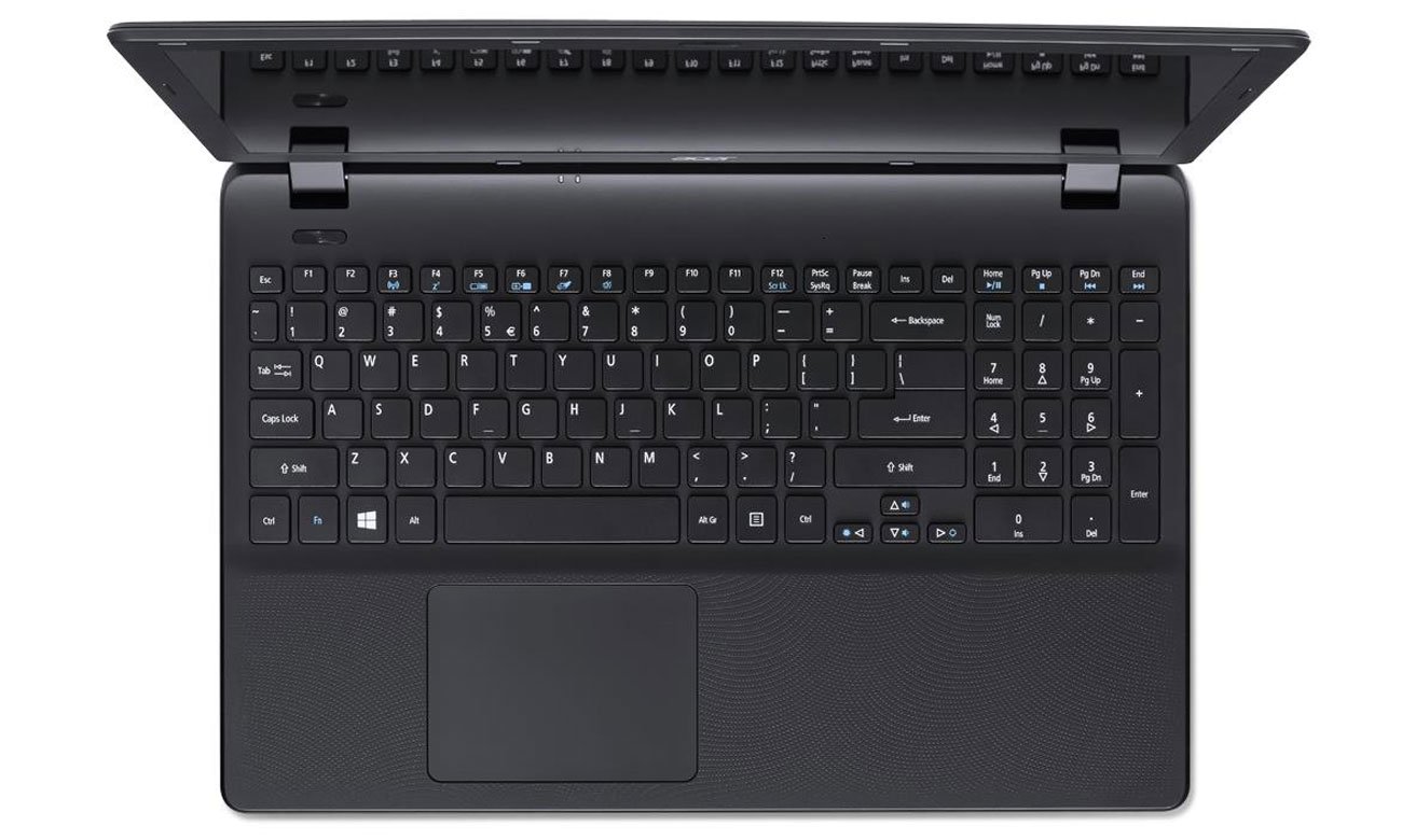Acer Extensa 2519 Precyzyjny touchpad i wyprofilowana klawiatura