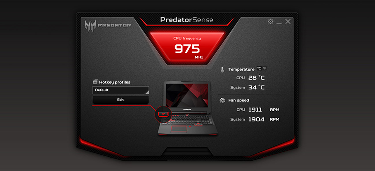 Acer G9-593 PredatorSense