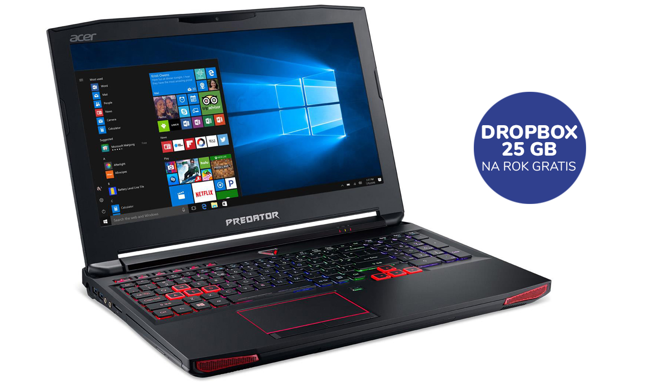 Acer Predator G9-593 25 GB Dropbox