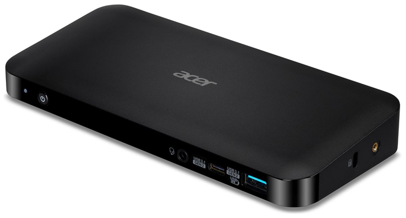 Stacja dokująca Acer USB type C Docking Station III Czarna - Widok od przodu pod kątem