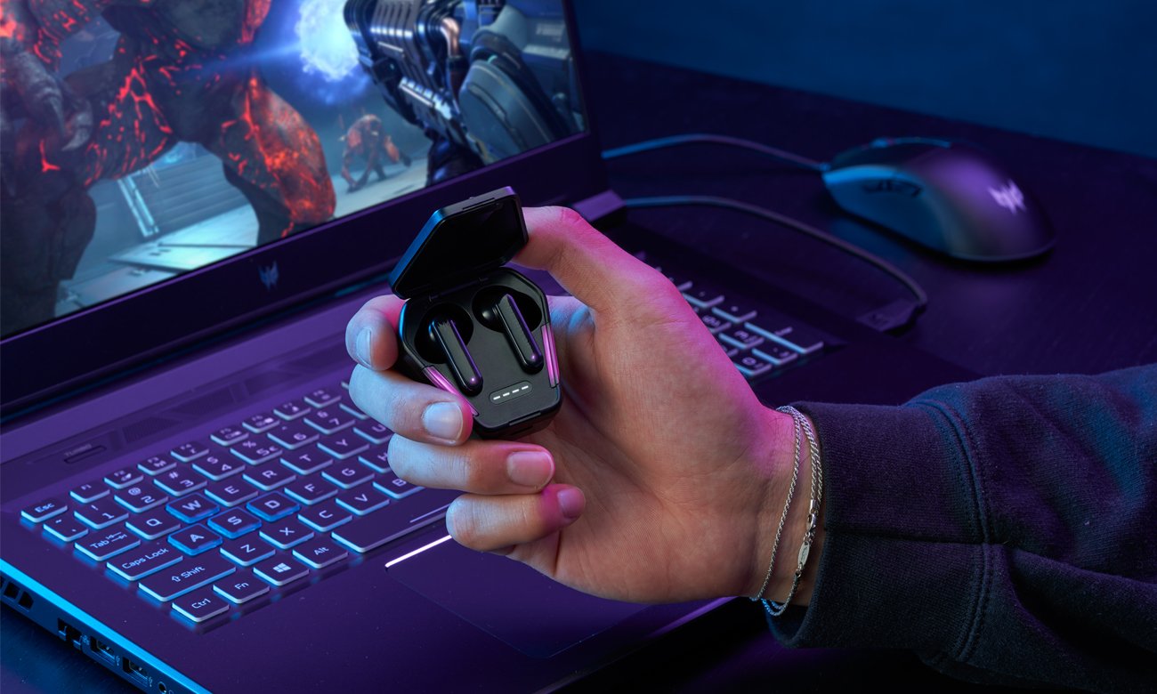 Słuchawki bezprzewodowe Acer Predator Galea 330 - Podświetlenie RGB