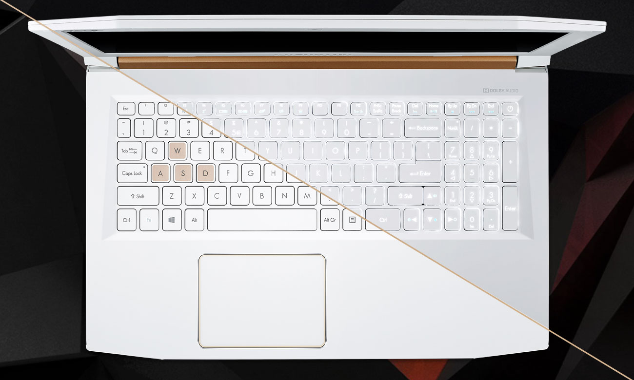 Laptop Acer Helios 300 podświetlana klawiatura