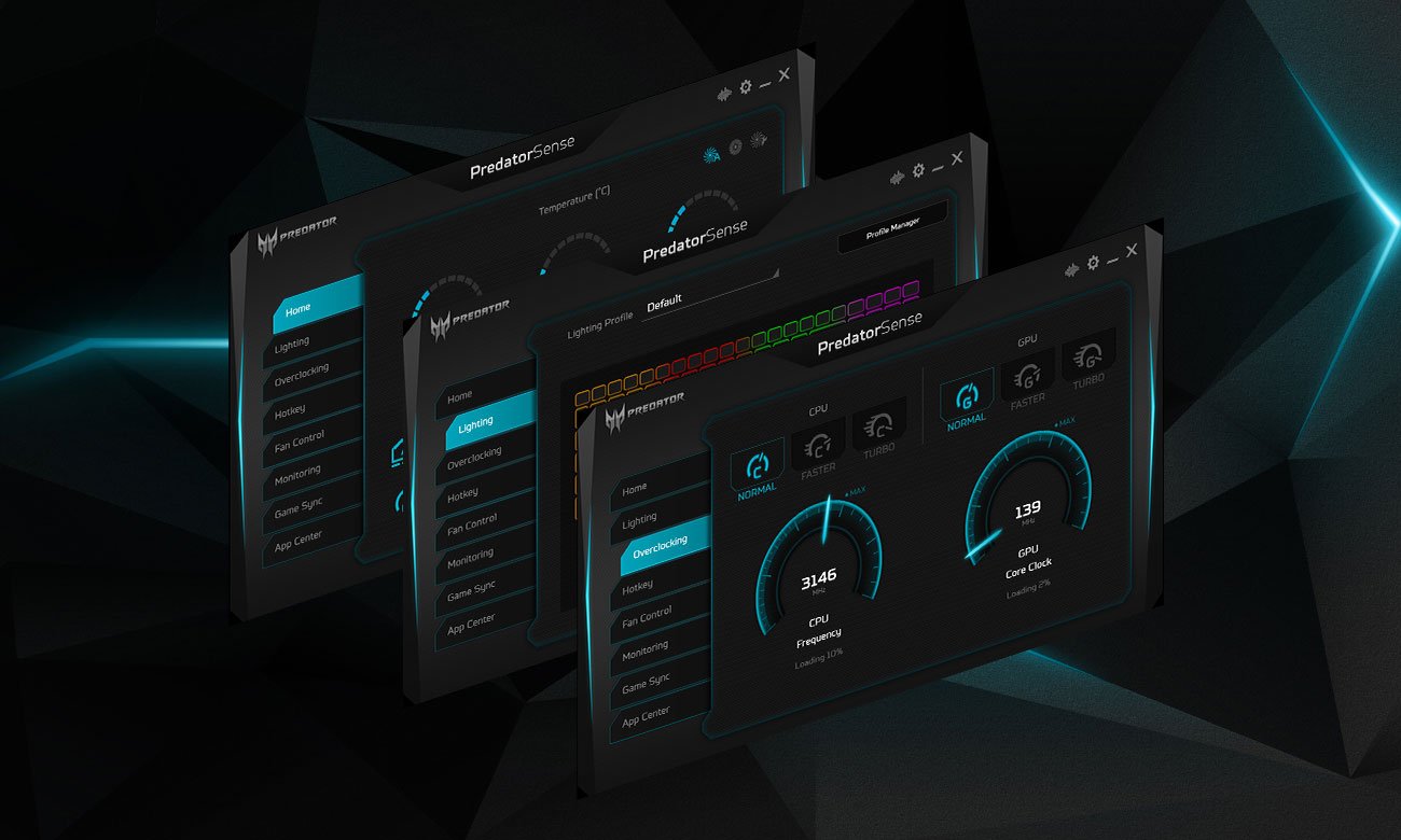 Acer Predator Helios 500 oprogramowanie PredatorSense