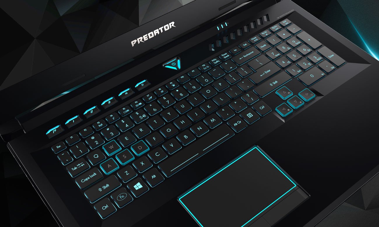 podświetlana klawiatura w Acer Predator Helios 500