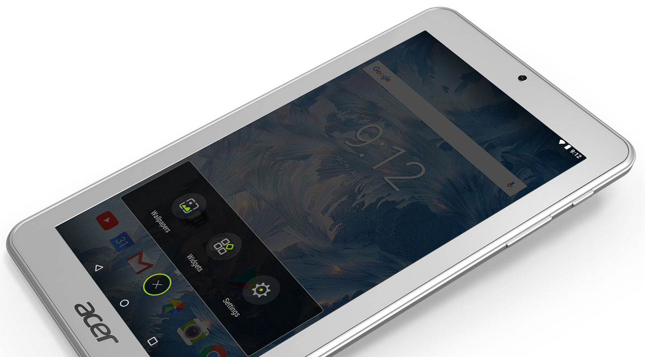 Acer Iconia One 7 Inteligentne funkcje i ustawienia tabletu