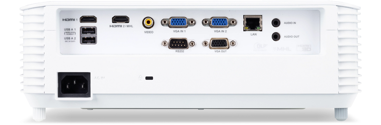 Acer S1386WHn porty