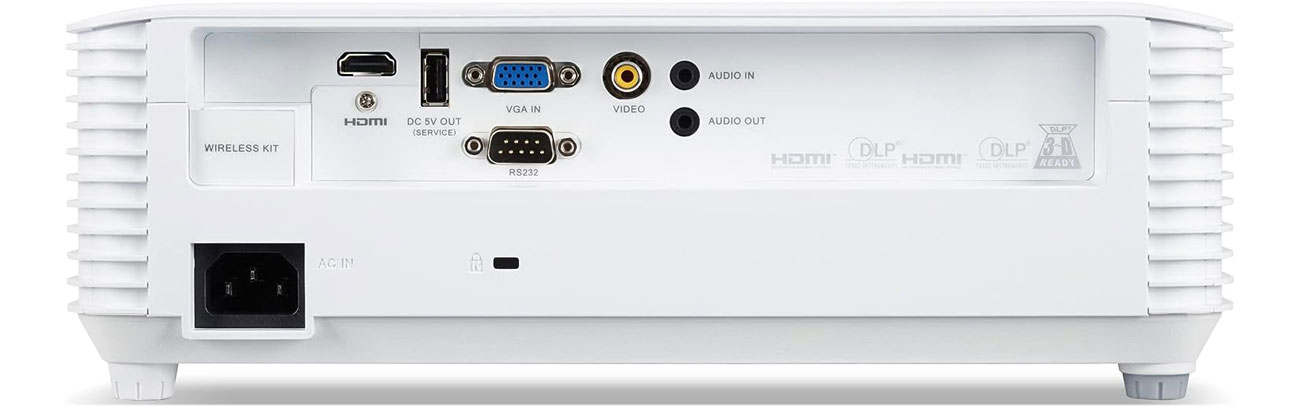 Acer H5386BDi porty