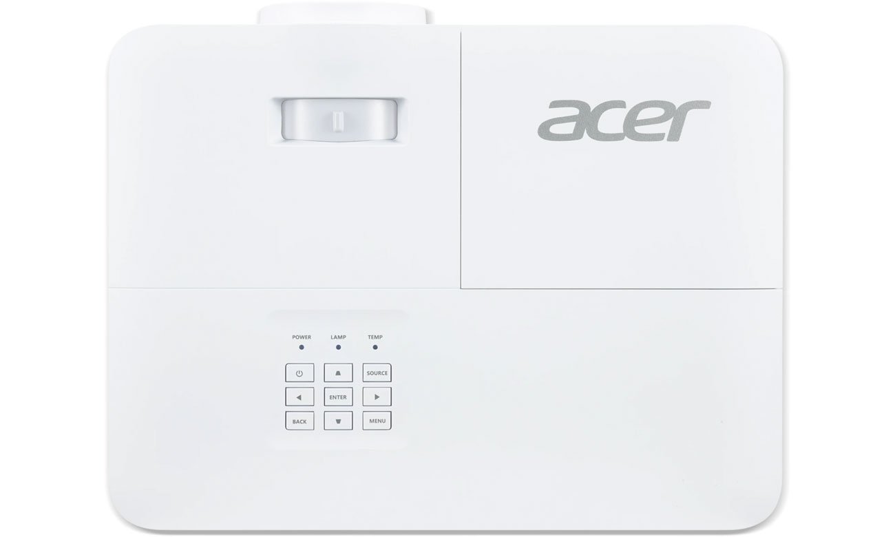 Acer X1528i widok z góry