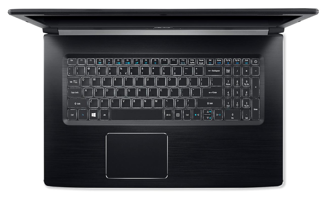 Acer Aspire 7 Ergonomiczna, podświetlana klawiatura