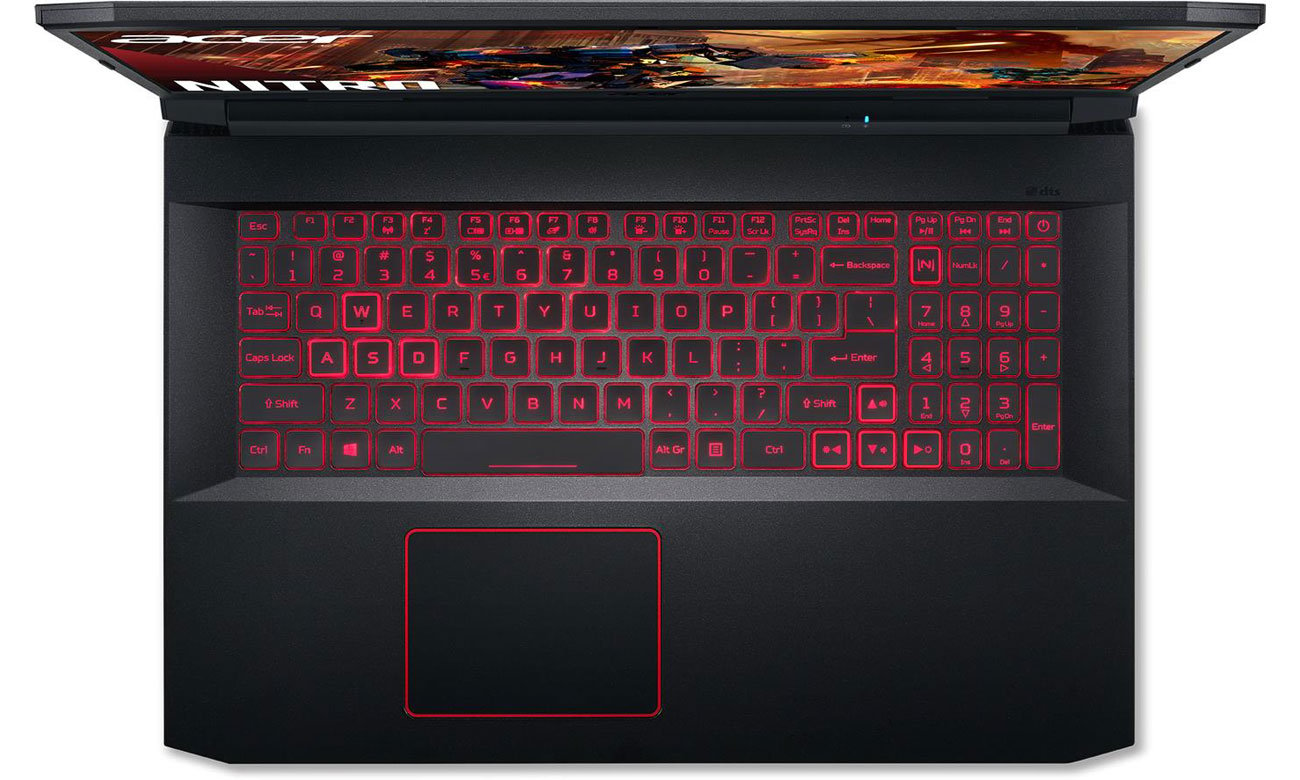 Acer Nitro 5 podświetlana klawiatura