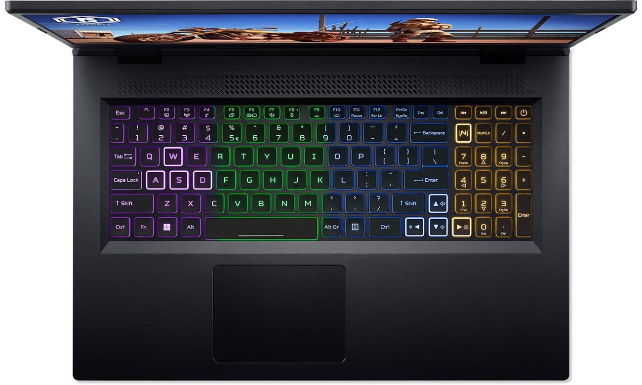 Acer Nitro 5 backlit keyboard