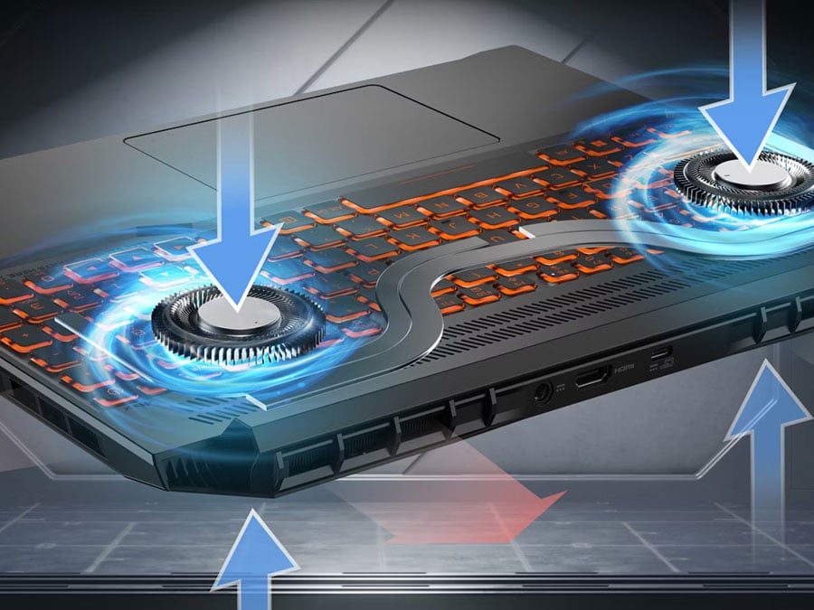 Acer Nitro V 16 AI układ chłodzenia