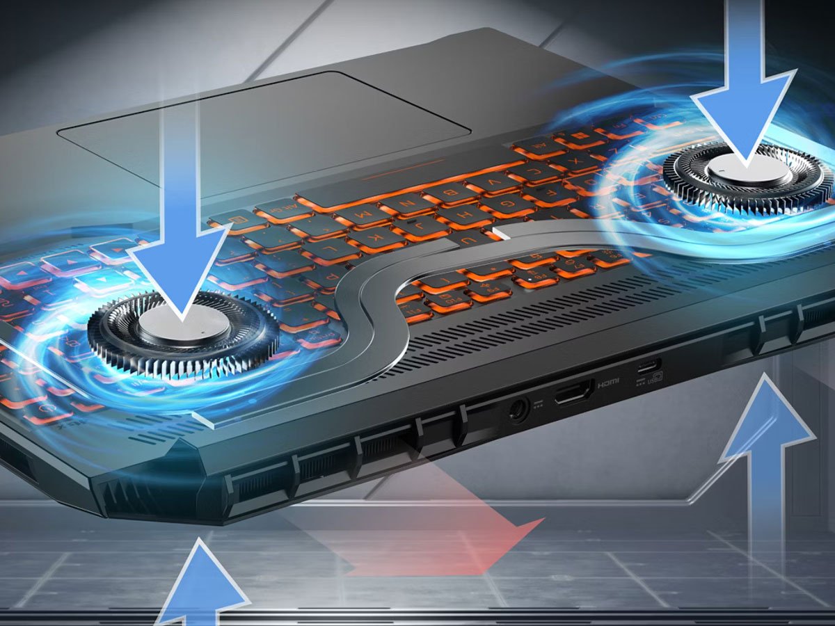Acer Nitro V 16 AI chłodzenie