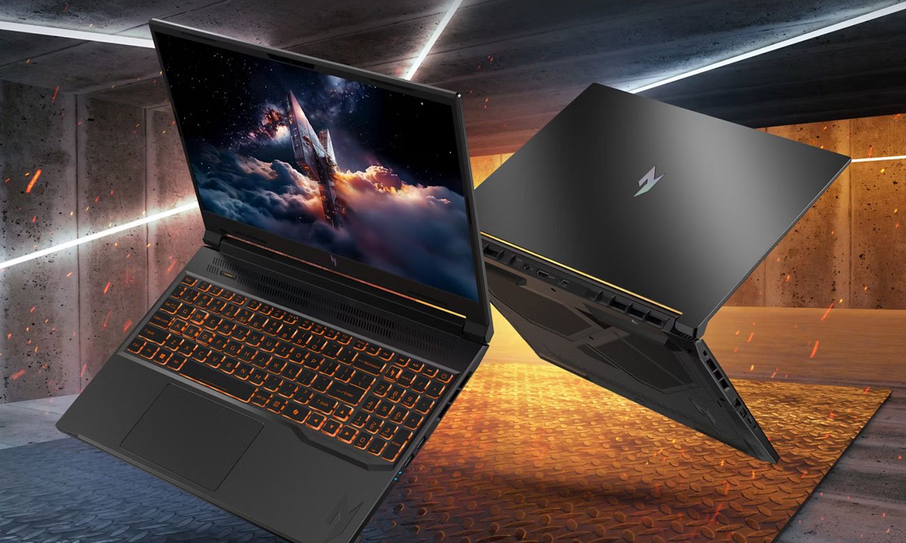 Laptop Acer Nitro V 16 AI przód i tył