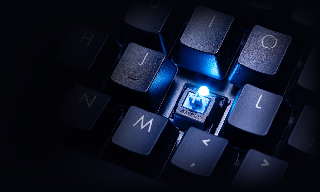 Wytrzymałe przełączniki Cherry MX Blue