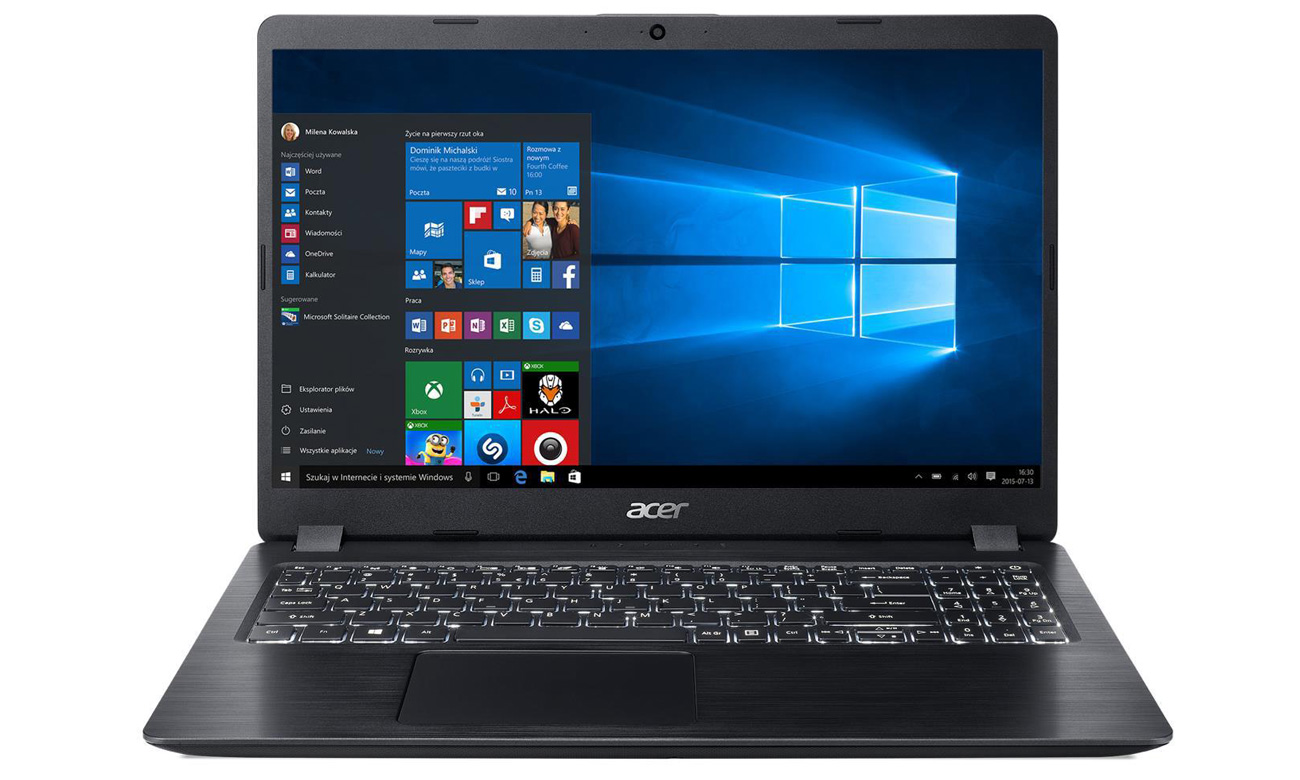 Acer Aspire 5 cienki laptop stylowa obudowa