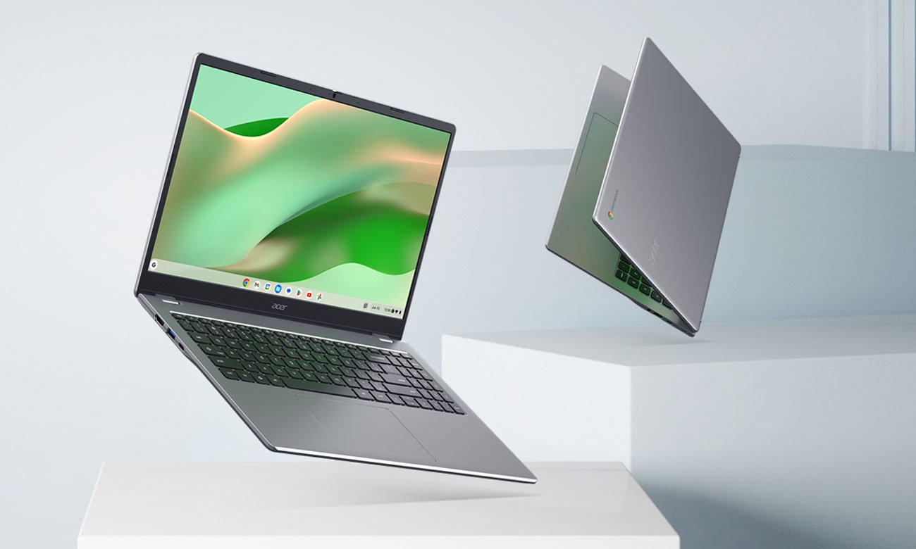 Laptop Acer Chromebook 315 przód i pokrywa matrycy
