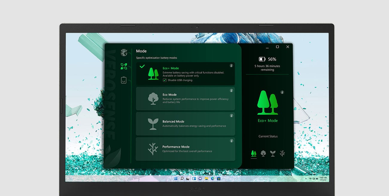 Acer Aspire Vero obudowa i przód