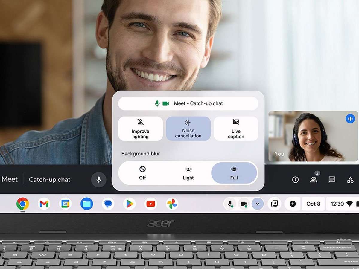 Acer Chromebook Plus wideorozmowy