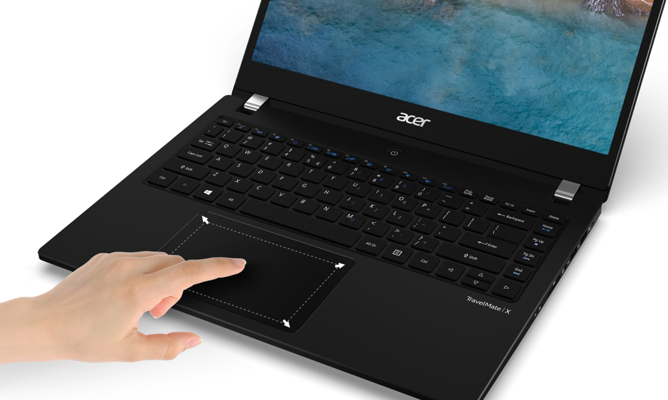 Acer TravelMate X3 większy panel dotykowy