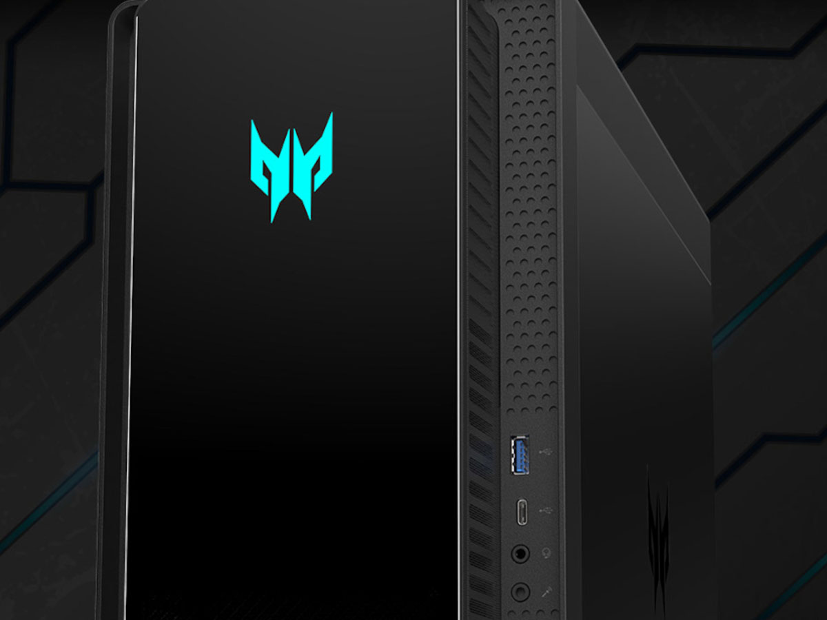 Acer Predator Orion 3000 logo na obudowie