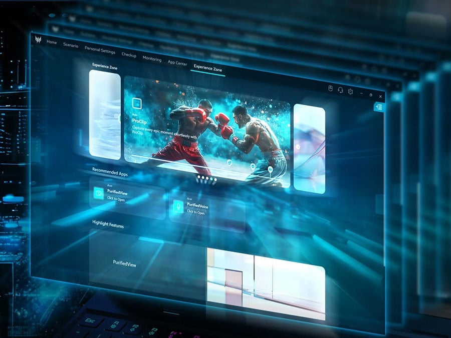 Acer Predator Helios 18 oprogramowanie