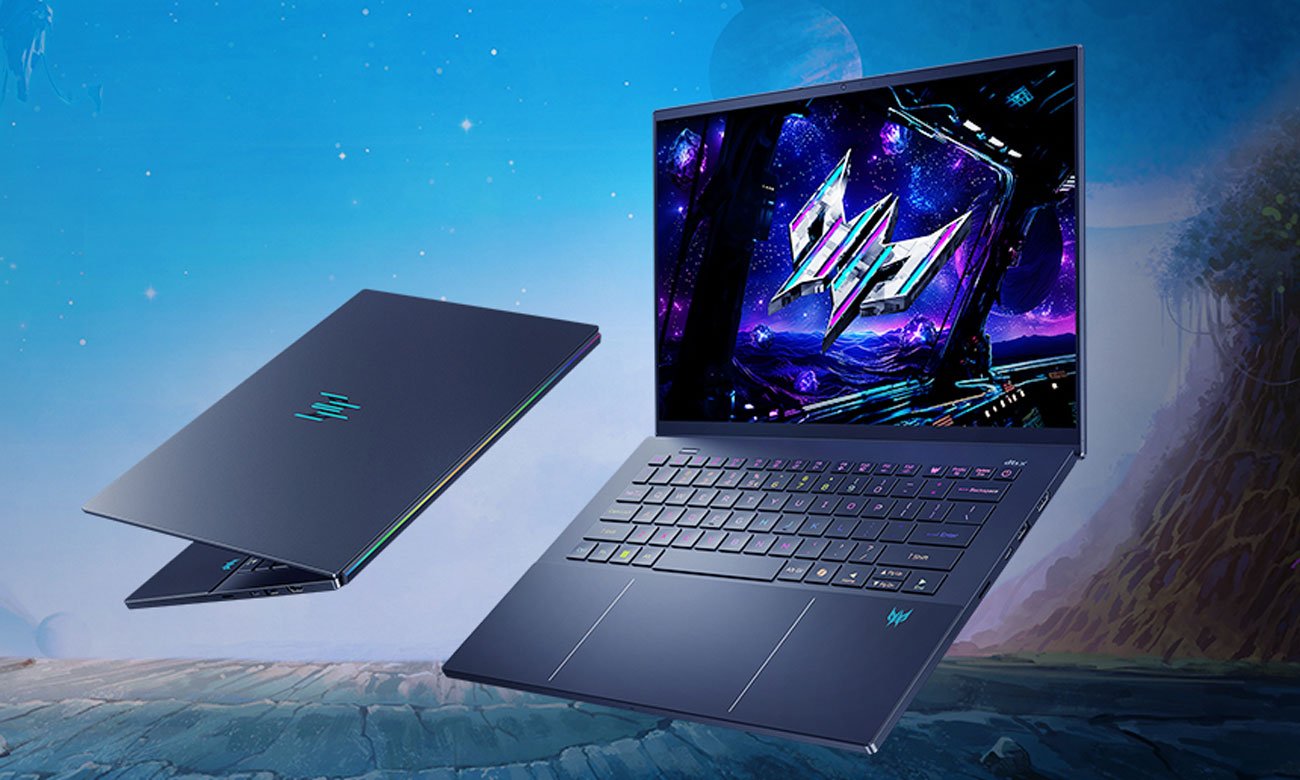 Acer Predator Triton 14 ekran oraz pokrywa matrycy