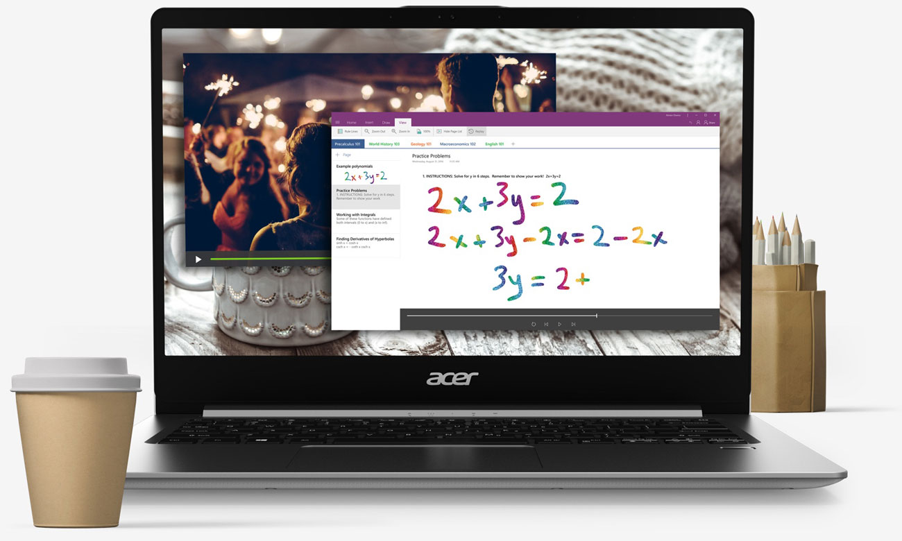 Acer Swift 1 smukły stylowy cienka konstrukcja