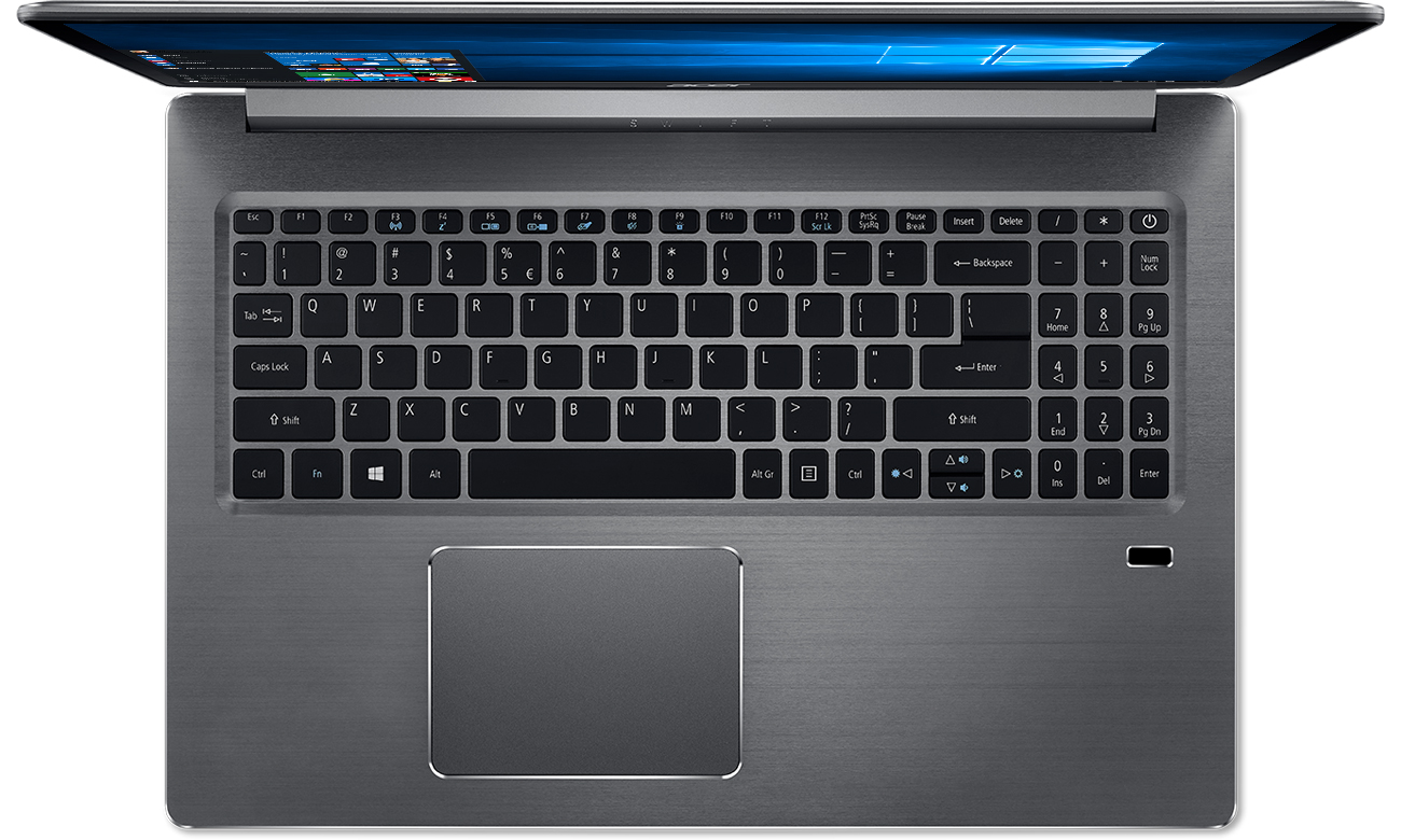 Acer Swift 3 laptop z podświetlaną klawaiturą