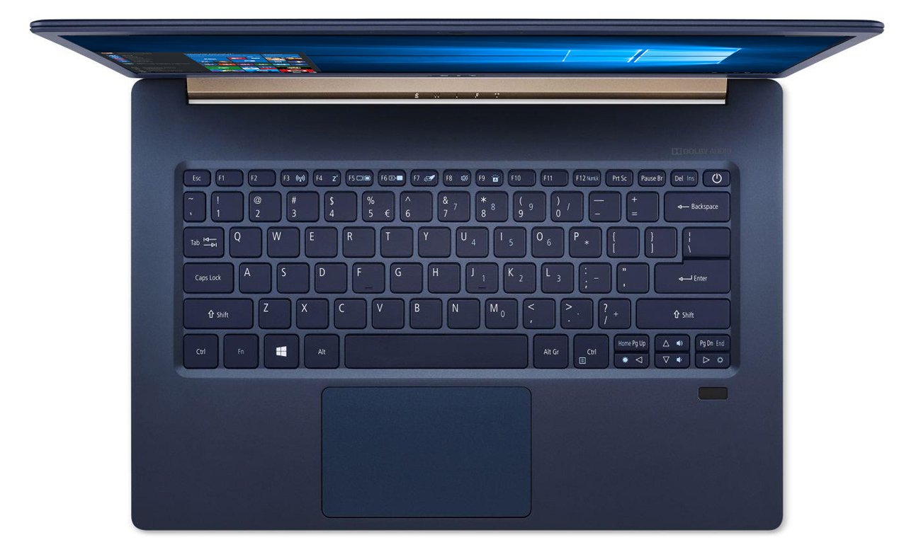 Acer Swift 5 czytnik linii papilarnych