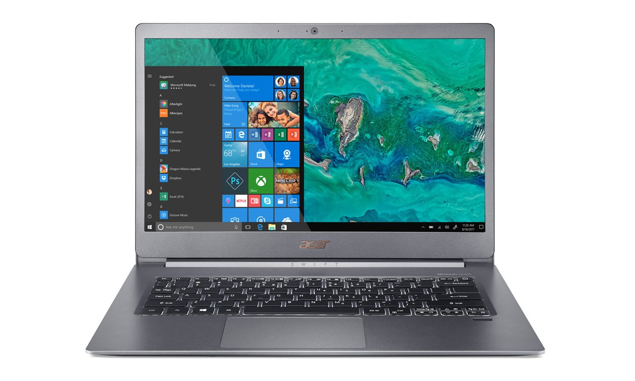 Acer Swift 5 czytnik linii papilarnych