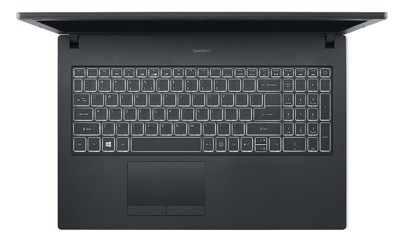 TravelMate P2510 podświetlana klawiatura