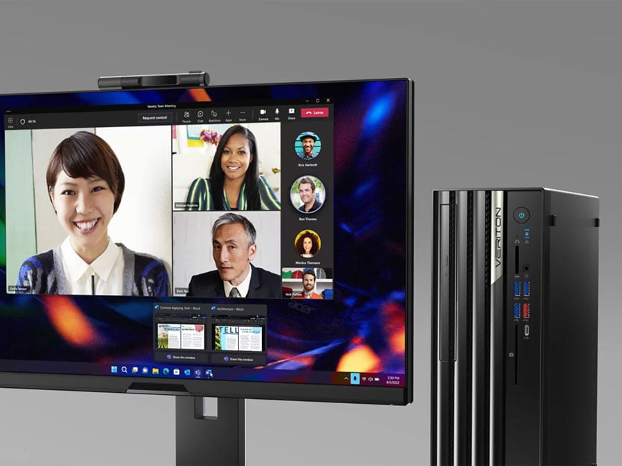 Acer Veriton Compact Tower oraz monitor