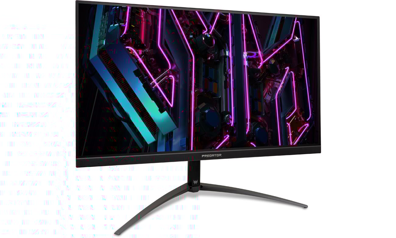 Acer Predator XB323QKV3bmiiphx widok z przodu pod kątem