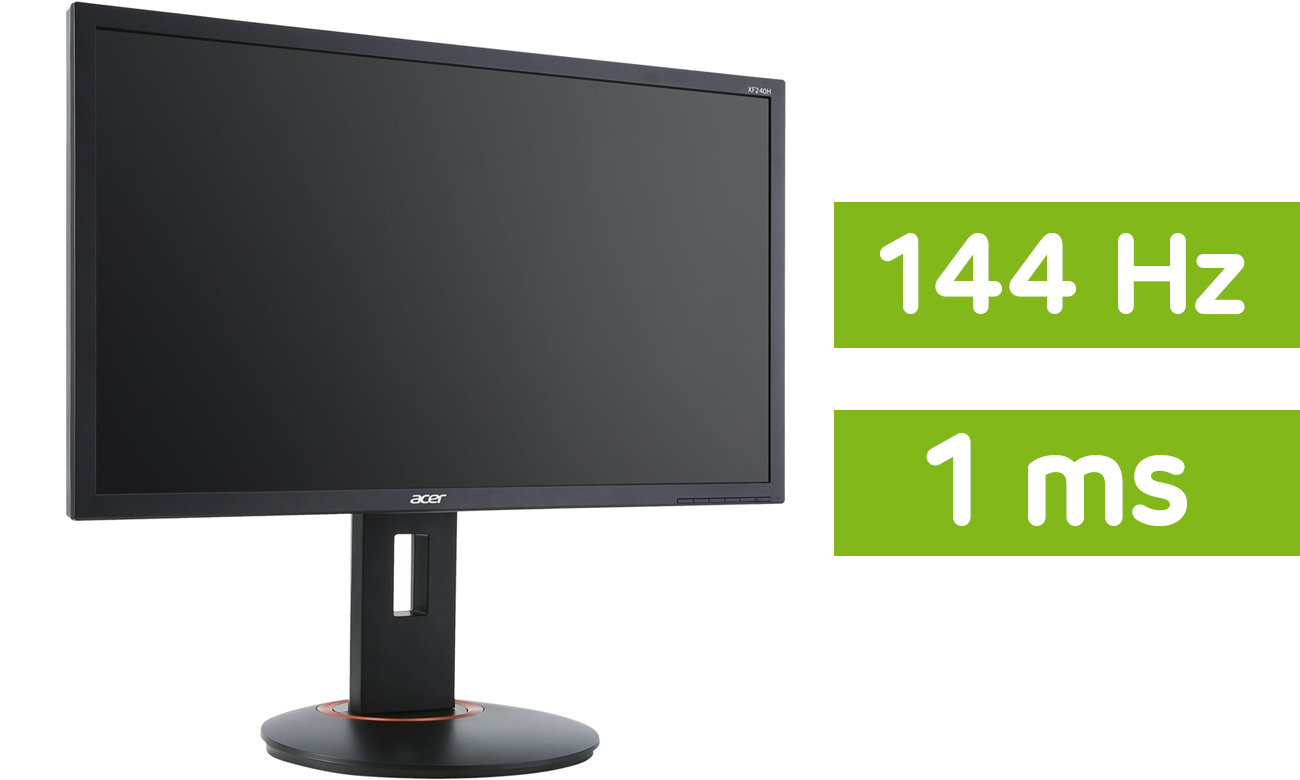 Monitor Acer XF240HBMJDPR Przód odświeżanie 144 Hz