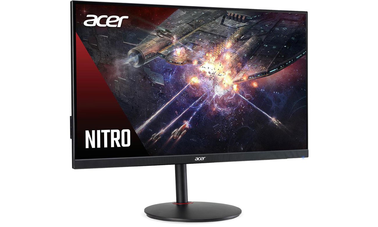 Acer Nitro XV272KLVbmiipruzx widok z przodu pod kątem